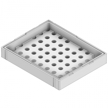 40&frac14; x 32 x 6&frac12;&quot; ID, GE92 SMPT Small Perforated Tray
